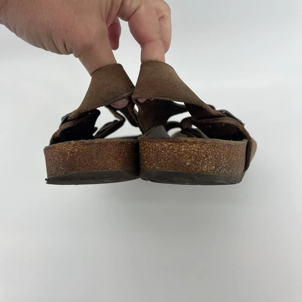 Birkenstock Milano Sandals Mens Brown Adjustable Size EUR 46/US Size 13